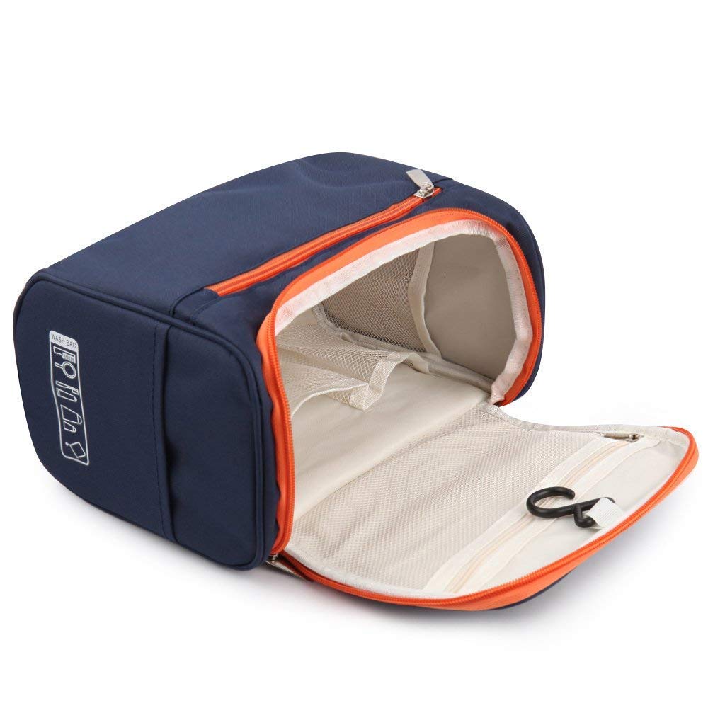 Cosmetic Makeup Organizer Toiletry Bag for Women & Men | Blue | Pack of 01