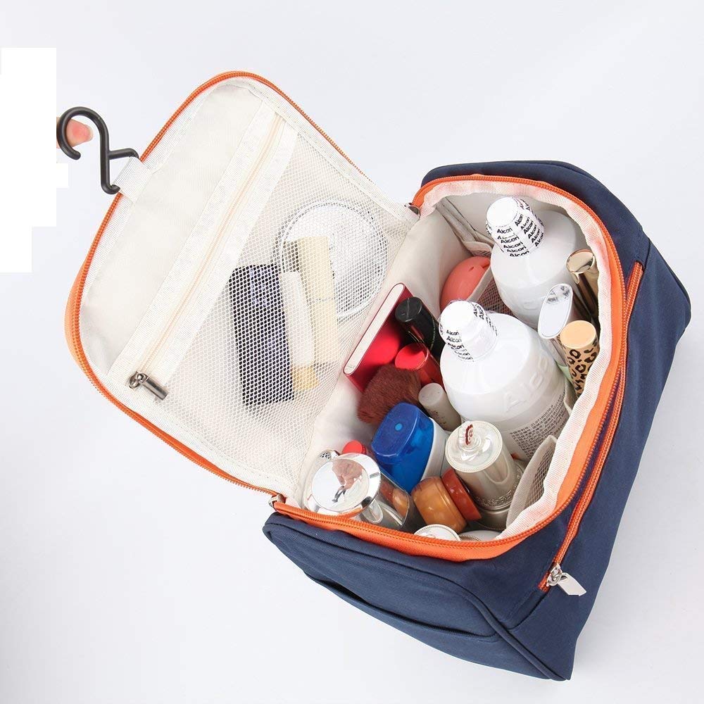 Cosmetic Makeup Organizer Toiletry Bag for Women & Men | Blue | Pack of 01