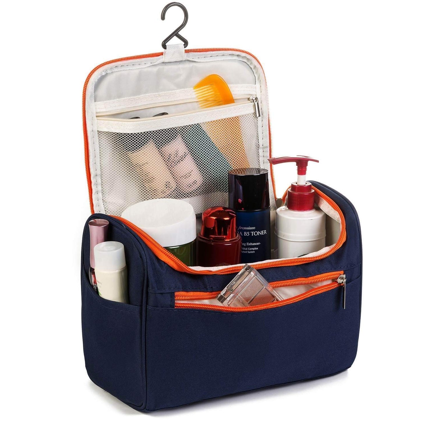 Cosmetic Makeup Organizer Toiletry Bag for Women & Men | Blue | Pack of 01