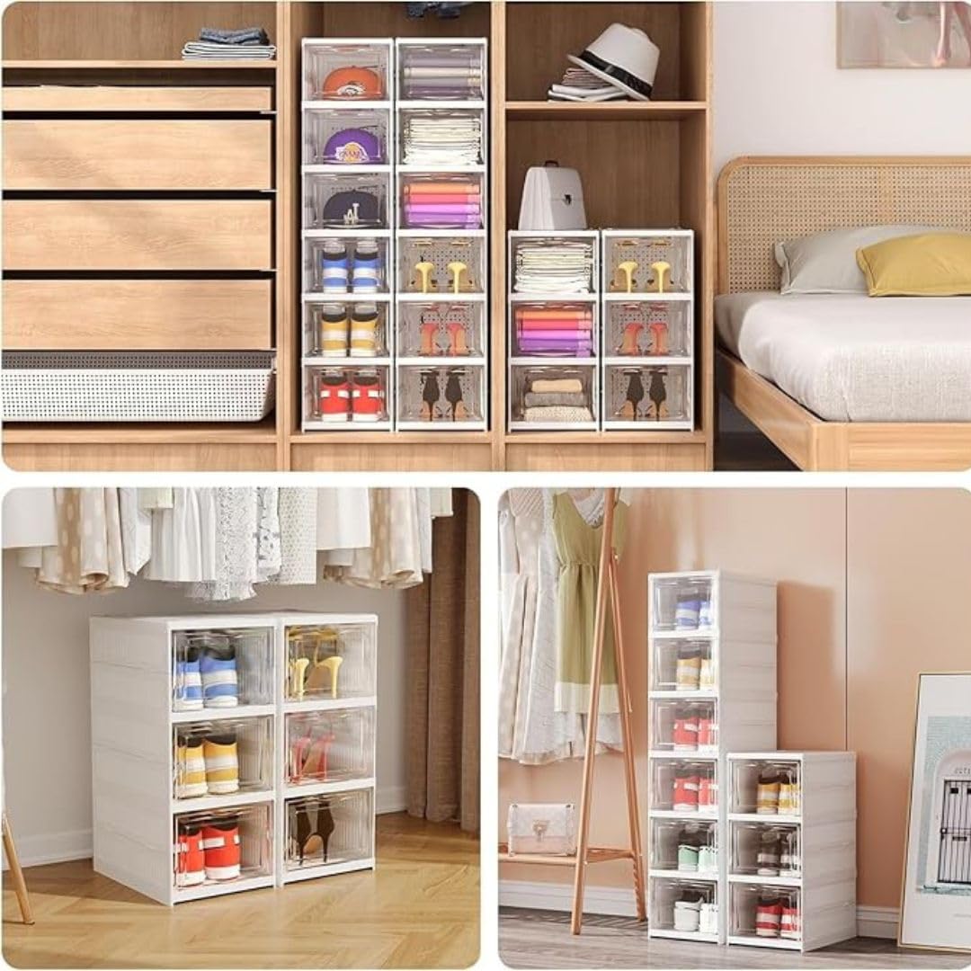 Foldable Shoe Organizer Storage Box