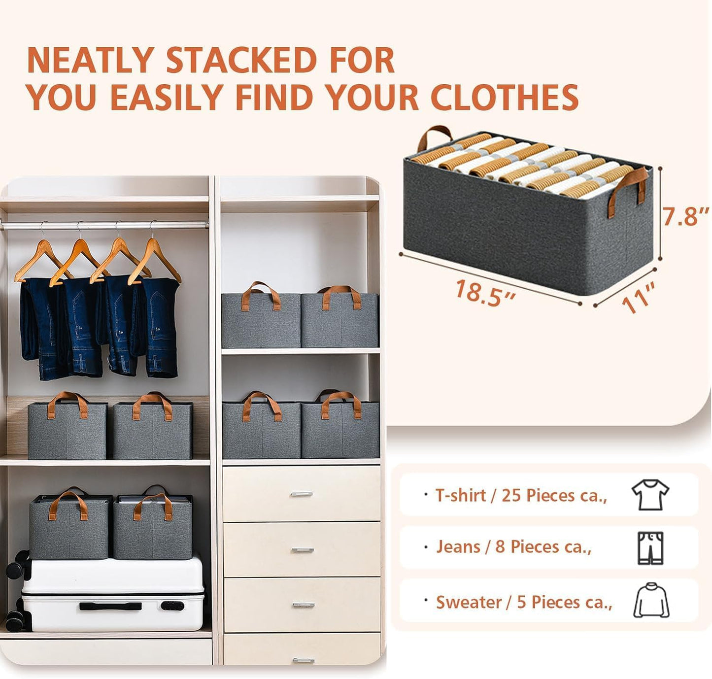 GlamLuxe Foldable Storage Box