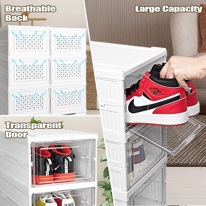 Foldable Shoe Organizer Storage Box