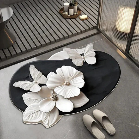 GLAMLUXE 🌸 FlowerFusion™ 3D Floor Mat