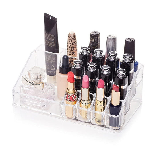 16 Grid Makeup Organizer Drawer Desk Multipurpose Plastic Makeup Cosmetic Display Stand