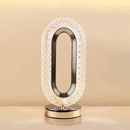 Touch Control Crystal Table Desk Lamp 3-way Dimmable Light