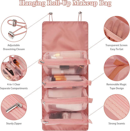 4 In 1 Travel Toiletry Makeup Cosmetic Organizer Pouch Bag Travel Storage Organizer Bags