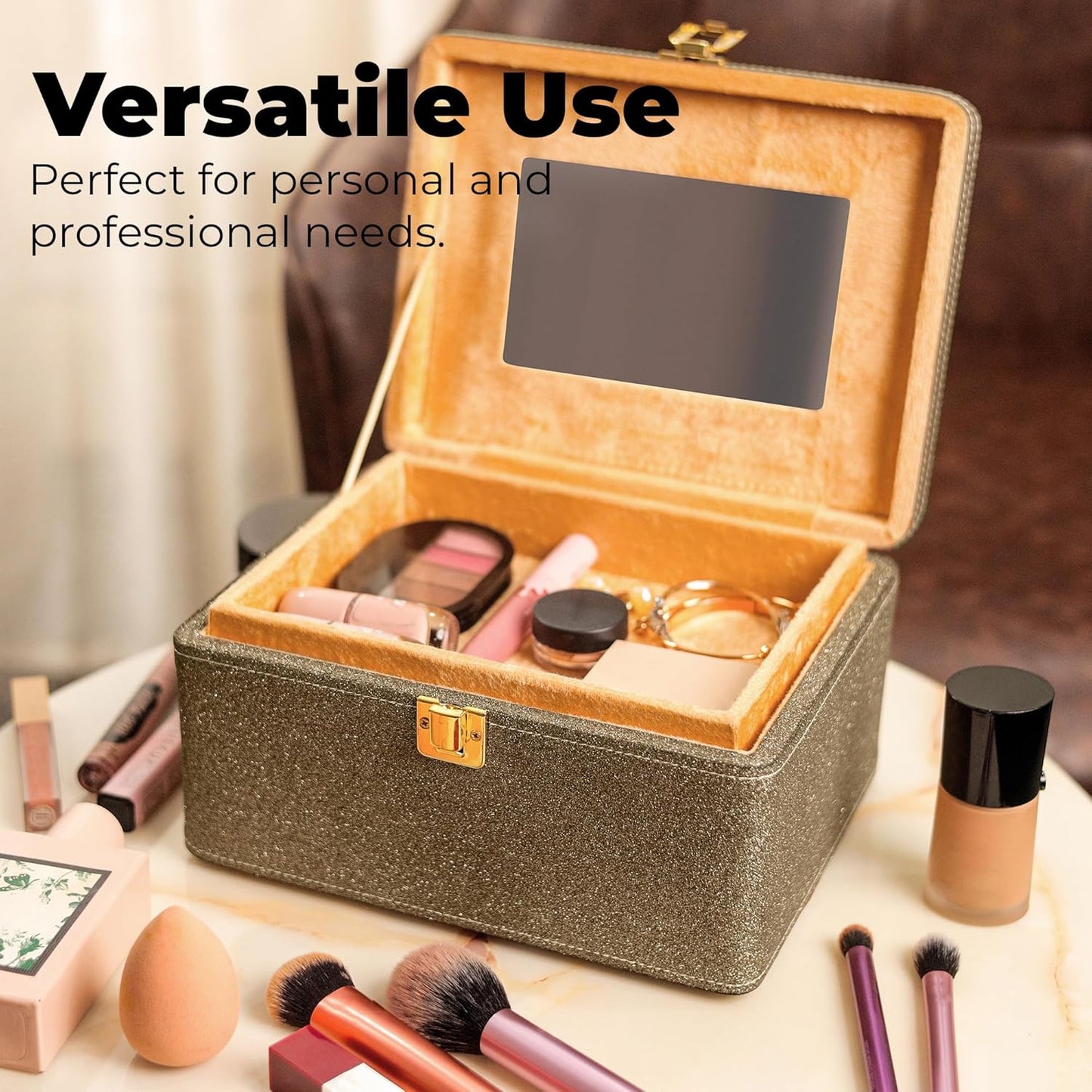 Makeup Box - Vanity Box for Women Bridal