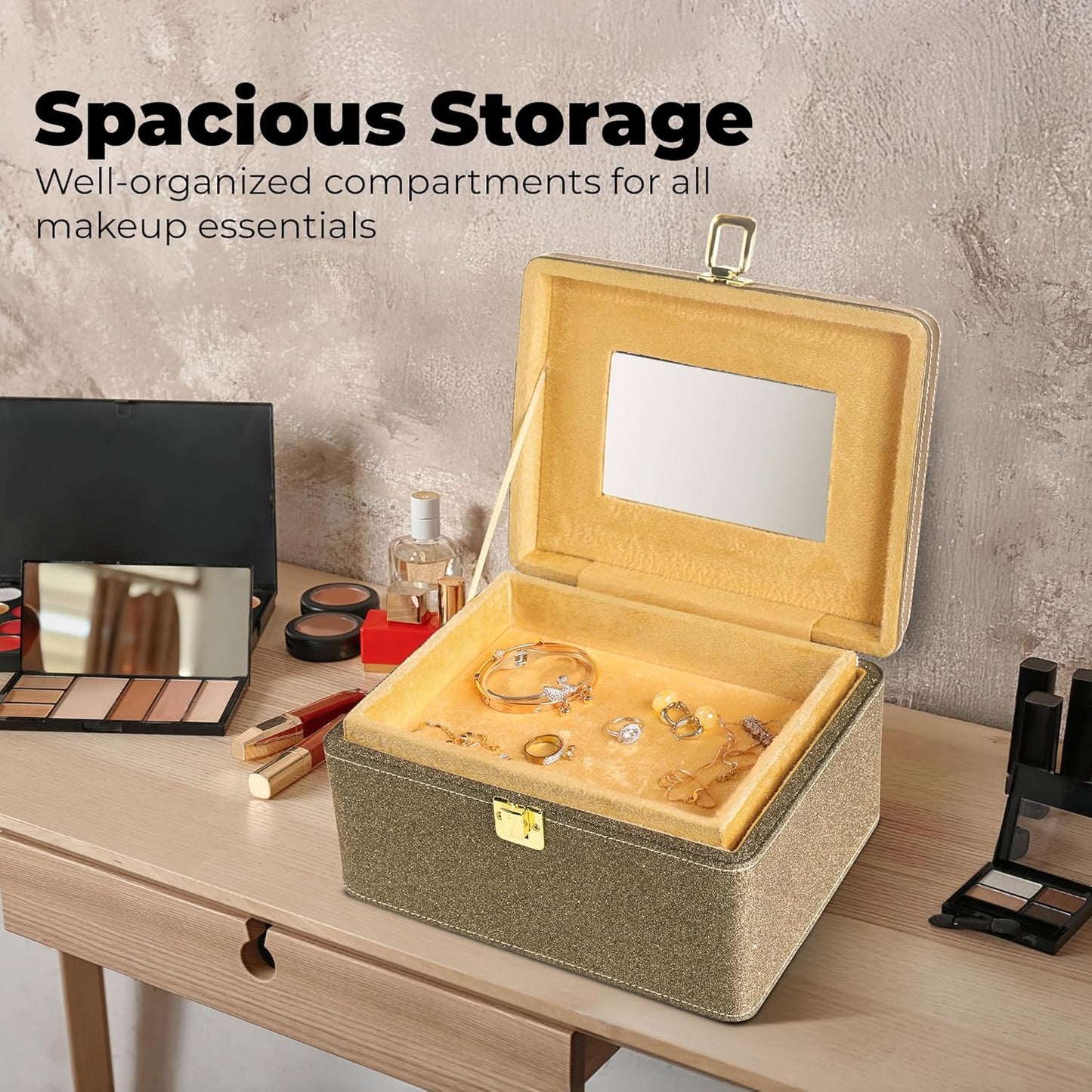 Makeup Box - Vanity Box for Women Bridal