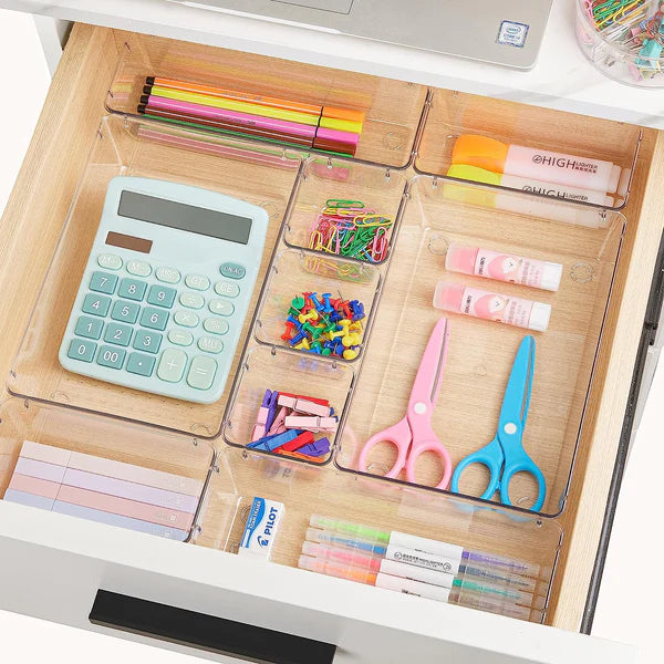 Clear Drawer Organizer Set - Multi-Size(Pack Of 10)