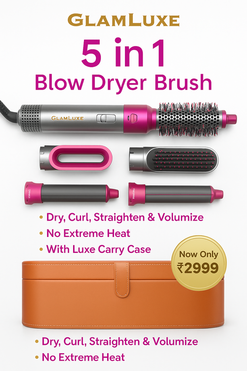 ✨ 5-in-1 Blow Dryer Brush by GlamLuxe™