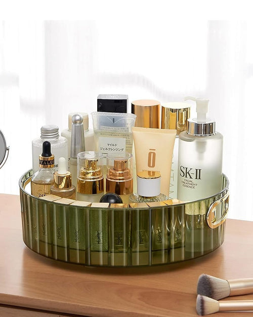 Multi-Purpose 360° Rotating Organizer Tray,Space-Saving(Green)