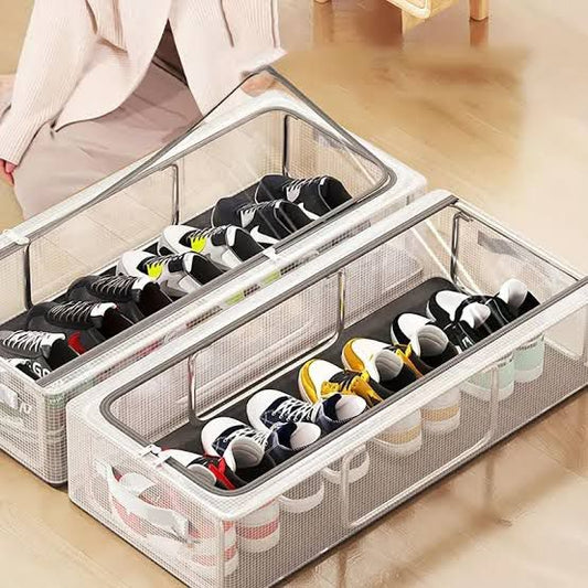 Pvc Shoe Storage Box,Waterproof & Foldable Shoe Storage Box