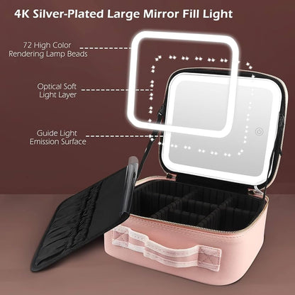 Makeup Vanity With LED Mirror