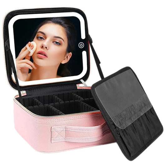 Makeup Bag With Led Mirror