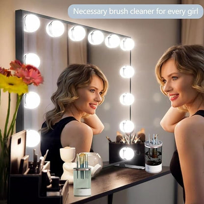 GlamLuxe Electric Makeup Brush Cleaner Machine